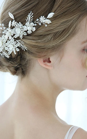 Korean Style Unique Beaded Bridal Hair Clips 