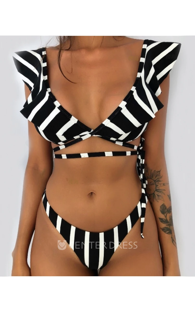 Push Up High-Cut Bikini Set