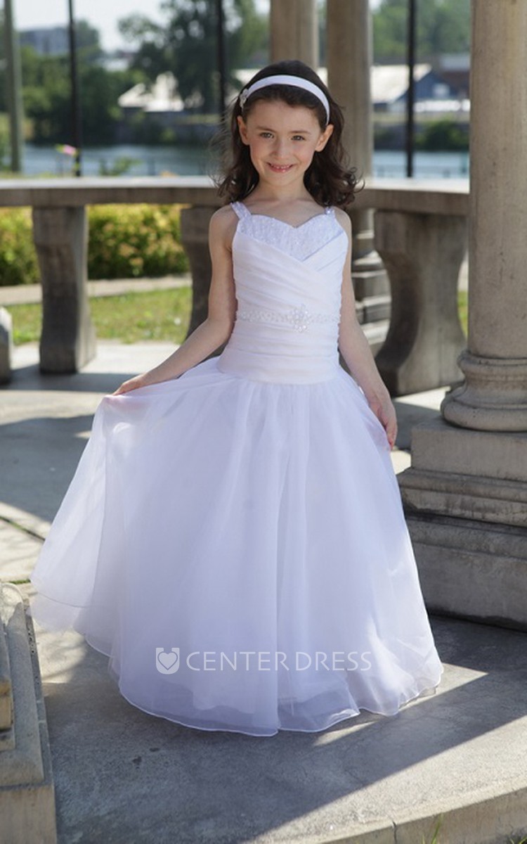 Drop Waist Flower Girl Dress