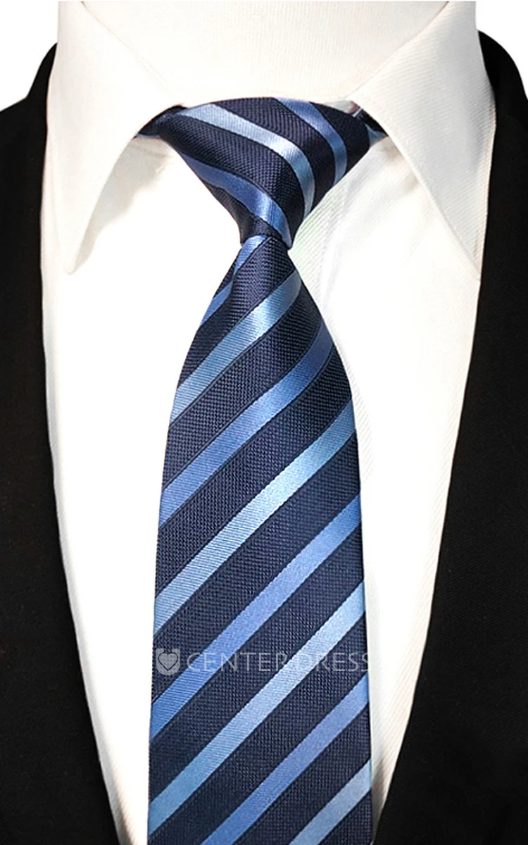 Striped Satin Wide Tie-12 Color Options