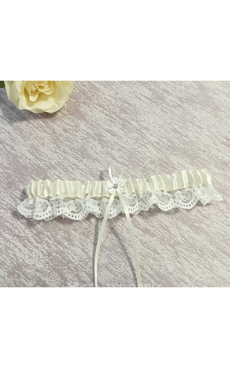 Selling Fresh Lace Western-style Stretch Bridal Garter Belt Within 16-23inch