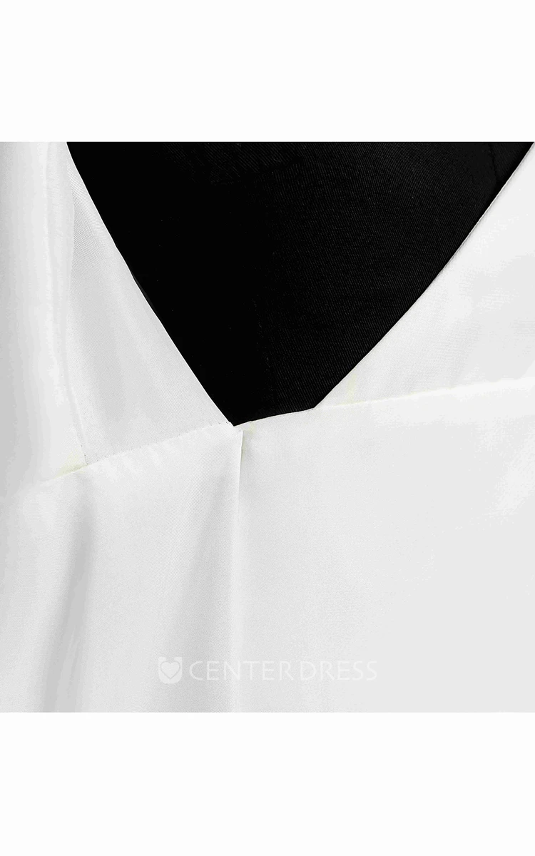 A Line Court Floor-length Pleats Sash Ribbon Chiffon Wedding Dress