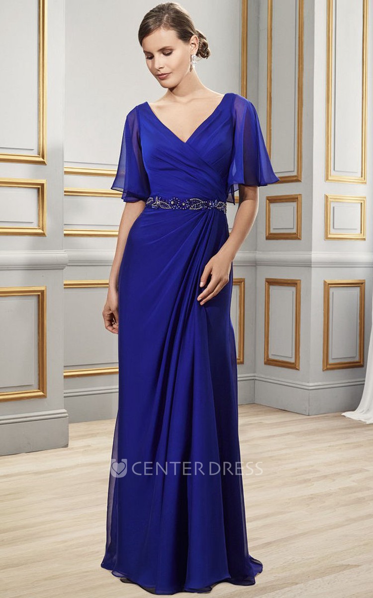 Draped hotsell formal dress