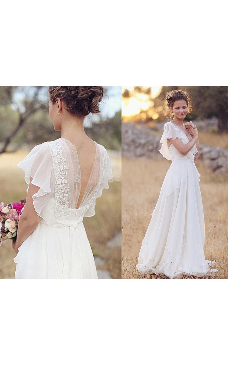 Chiffon and Lace Bridesmaid Dresses