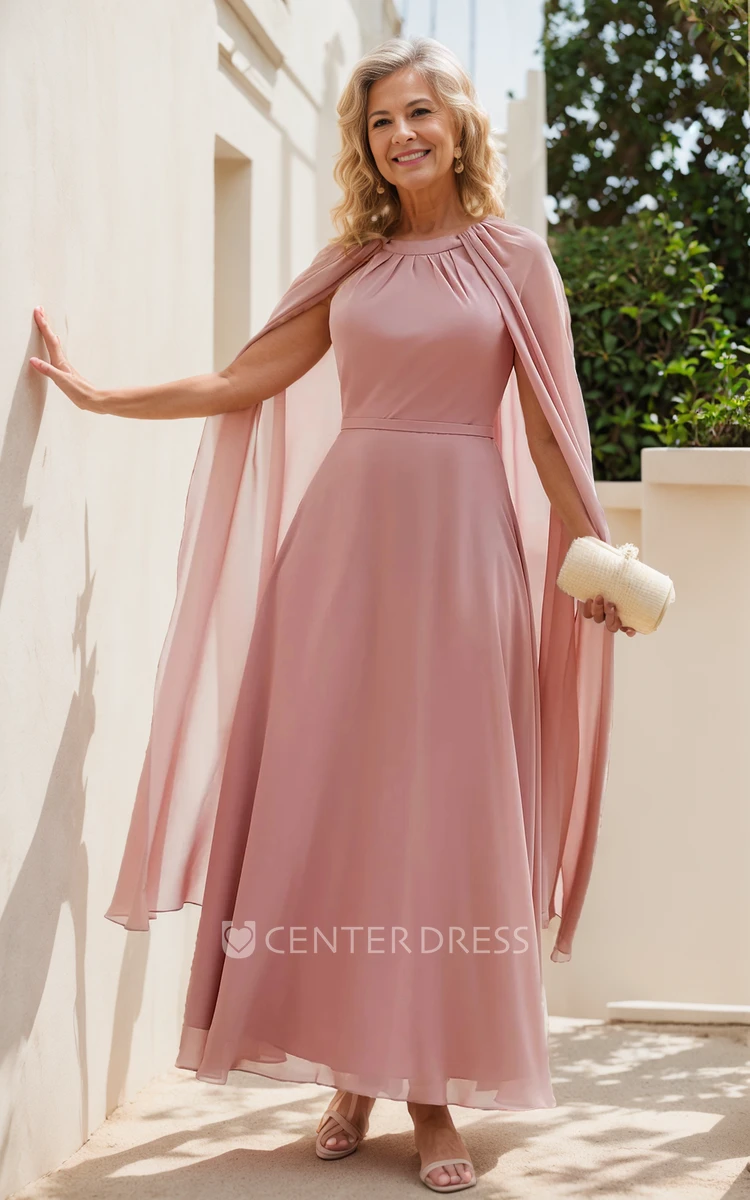 Chiffon Jewel Long A-line Evening Dress Chiffon Jewel Long A-line Evening Dress