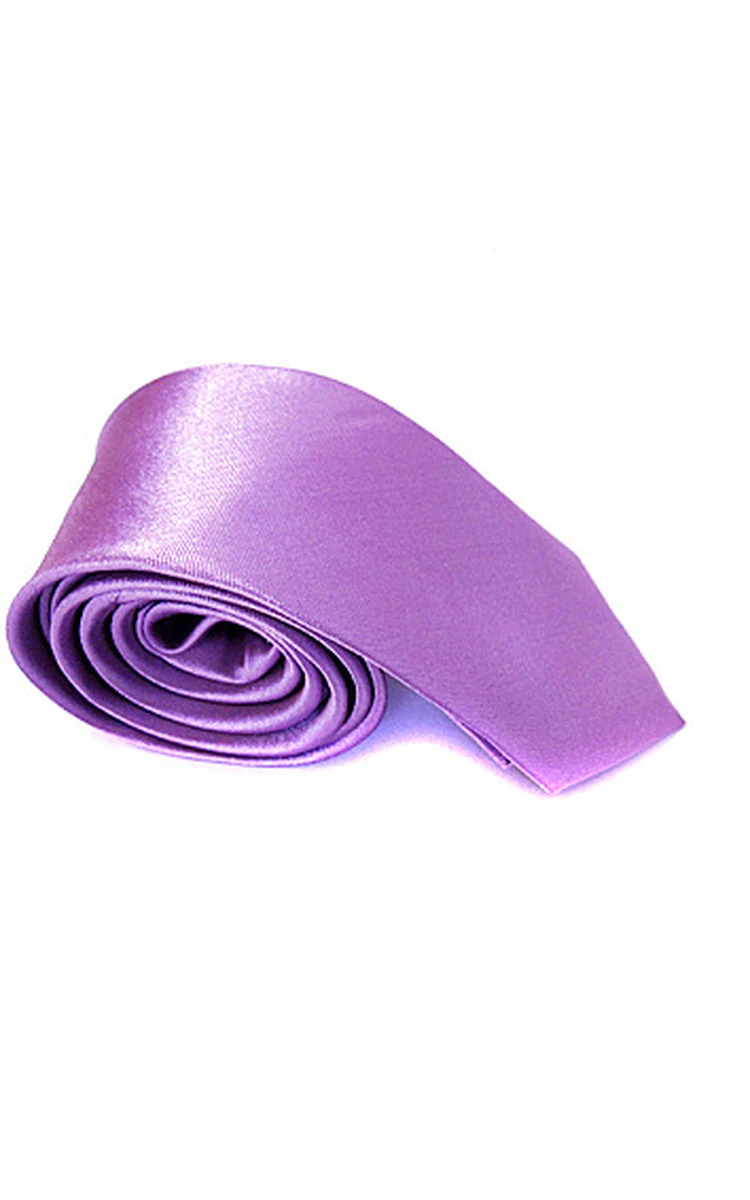 Plain Satin Skinny Tie-16 Color Options