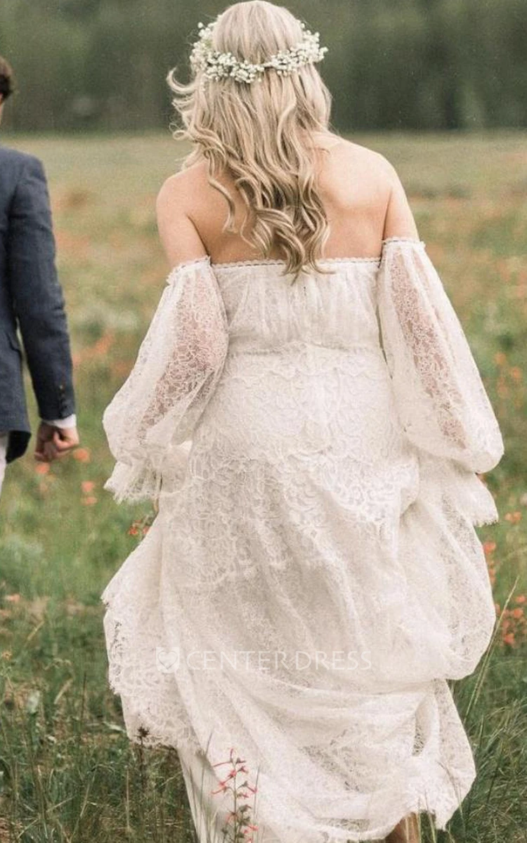 Back Zipper Wedding Dress