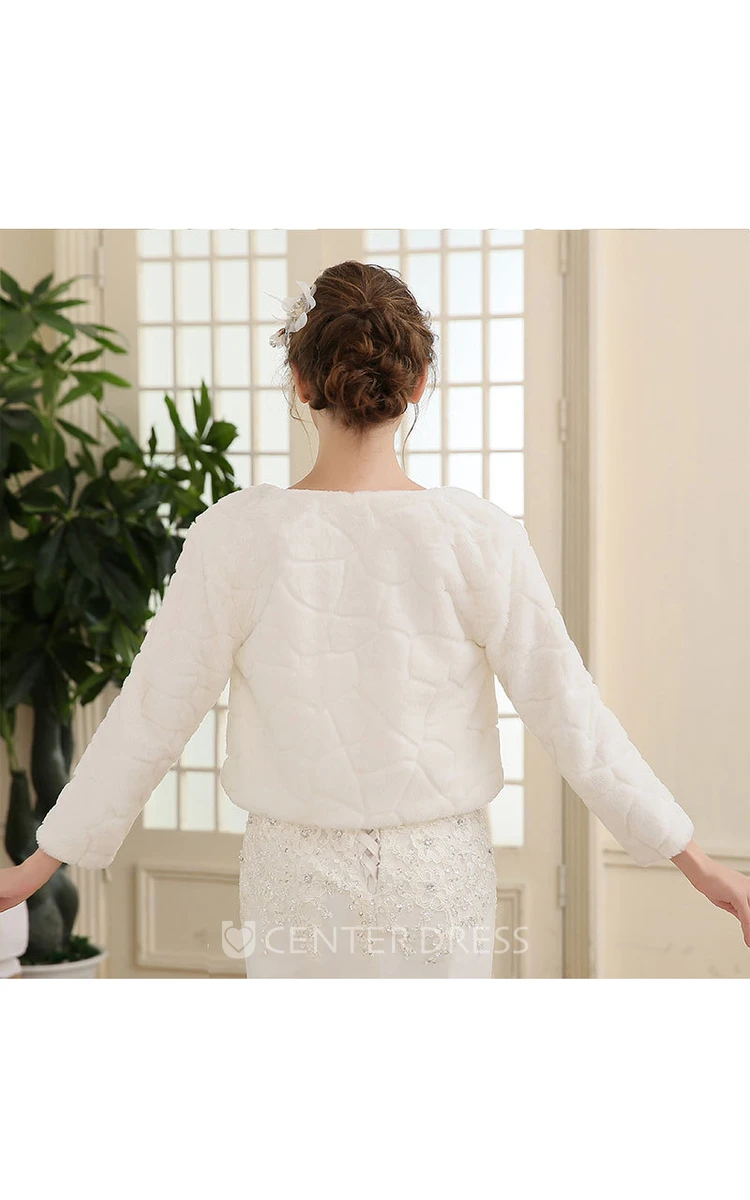 Simple Long Sleeve Jacket For Wedding Dresses
