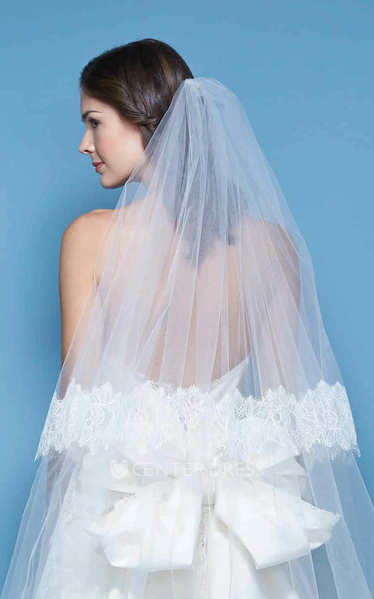 Floor-Length Sweetheart Satin Wedding Dress With Bow And Deep-V Back