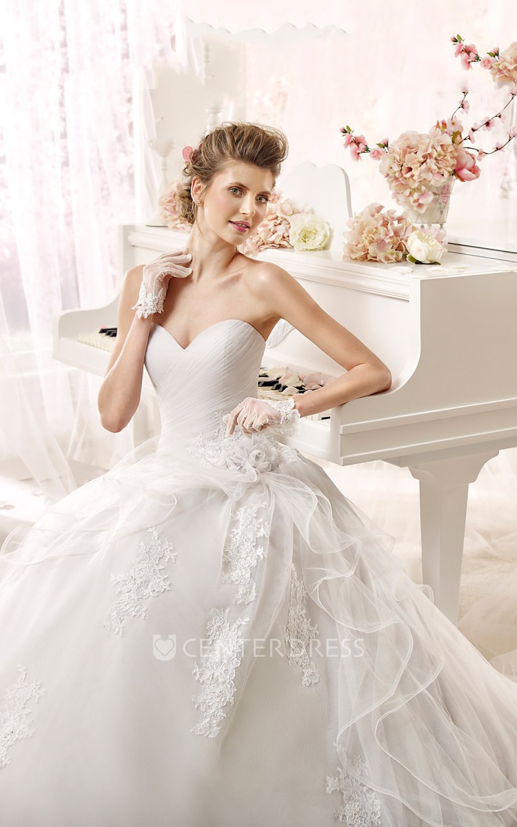 Wedding Dresses with Asymmetrical Ruching