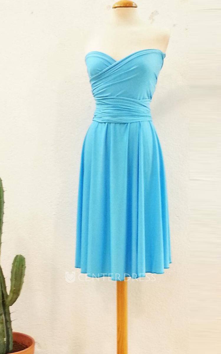 On Blue Malibu Evening Romantic For Event Short Infinity Light Blue Short Bridesmaid Pool Blue Dress UCenter Dress