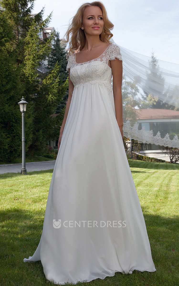 Empire Chiffon Wedding Dresses