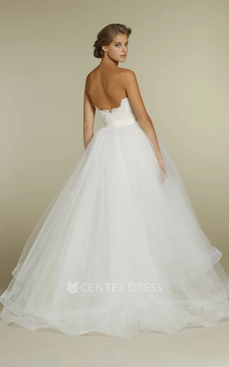 Chic Strapless Short Mini Wedding Dress with Detachable Sleeves and  Overskirt
