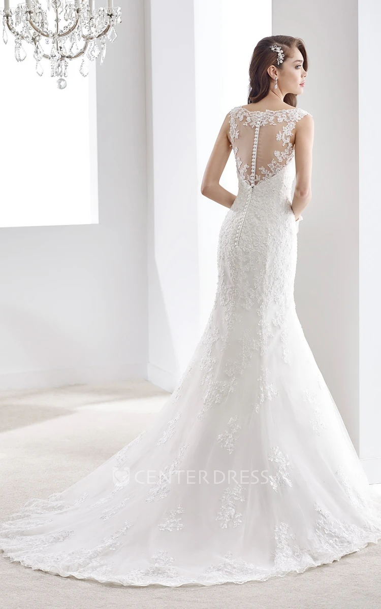 Sweetheart Mermaid Sheath Lace Gown With Appliques Straps And Open Back