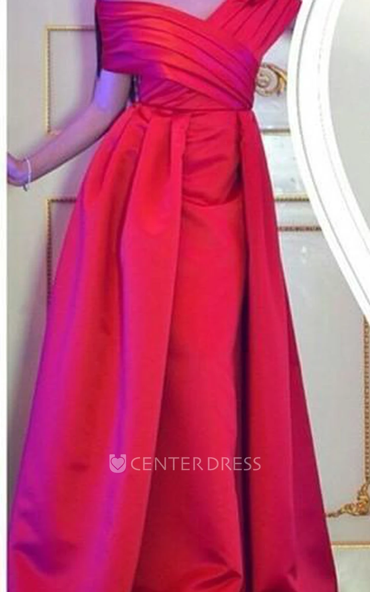 Elegant Off the Shoulder Long Prom Dress Floor Length Party Gowns