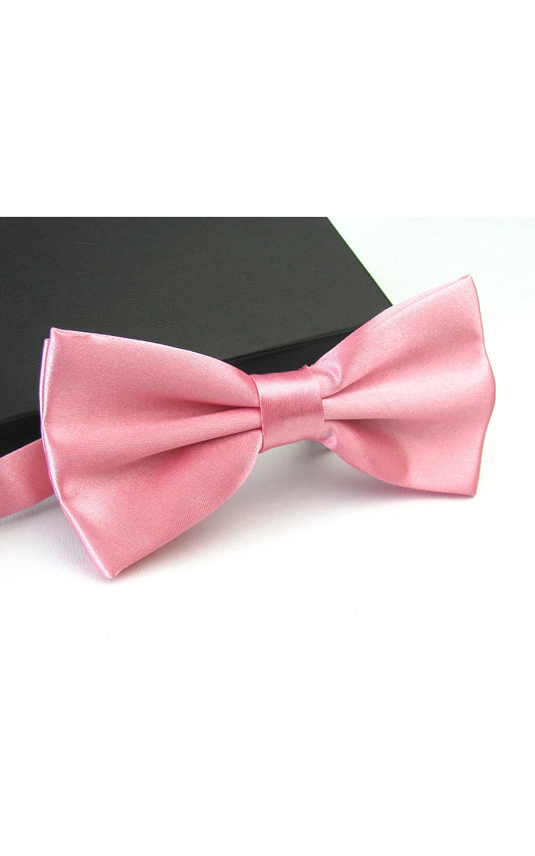 Plain Satin Wedding Bow Tie-11 Color Options