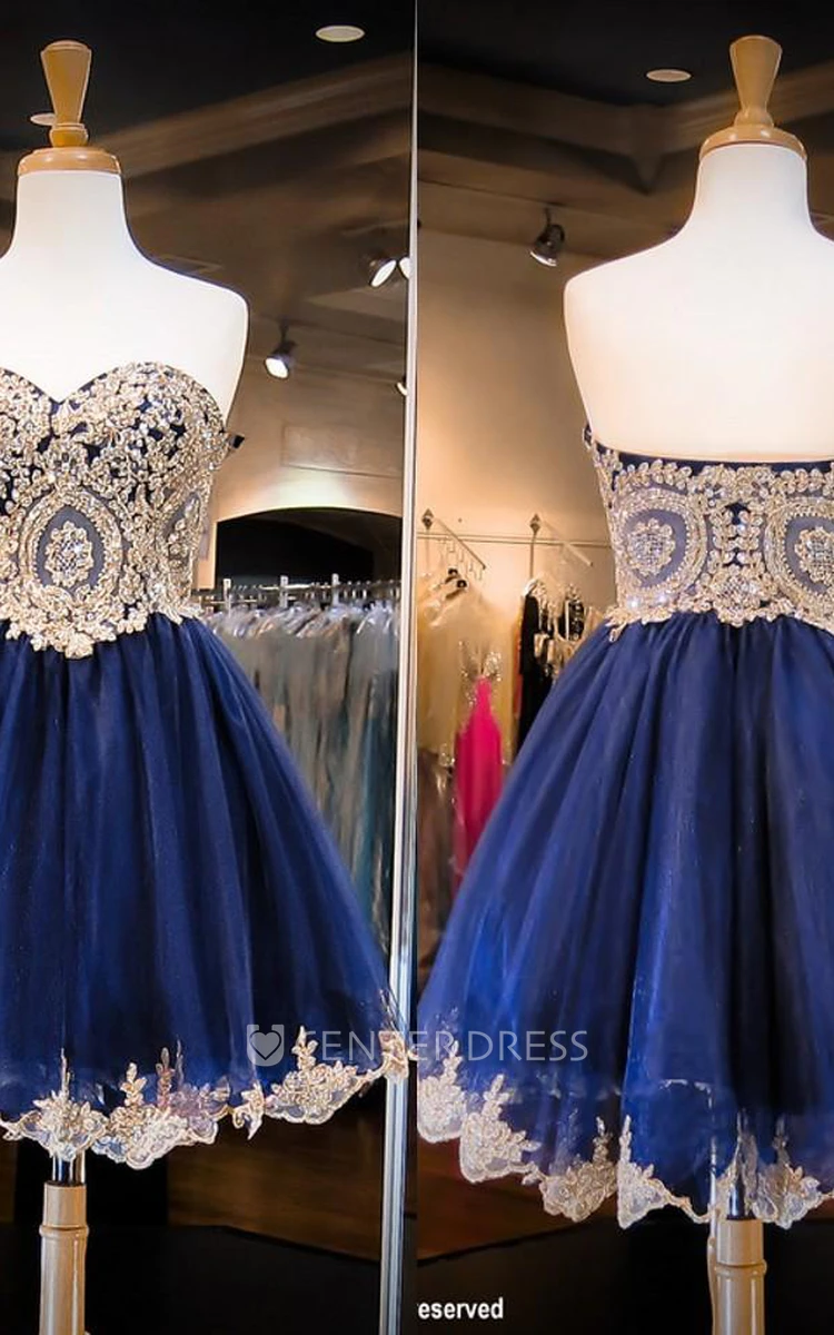 Luxurious Sleeveless Sweetheart Short Homecoming Dress Crystals Appliques