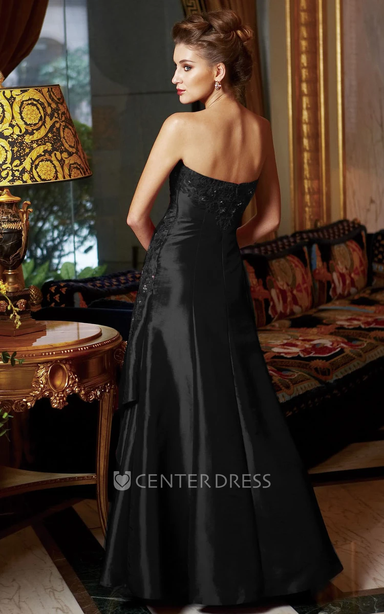 Sweetheart Long Mother Of The Bride Dress With Sequins And Half-Sleeved Jacket