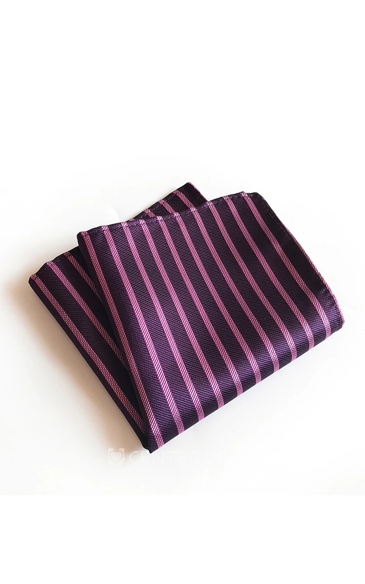Striped Printing Pocket Square-11 Color Options