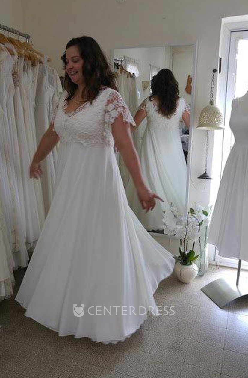 wedding dress short sleeves