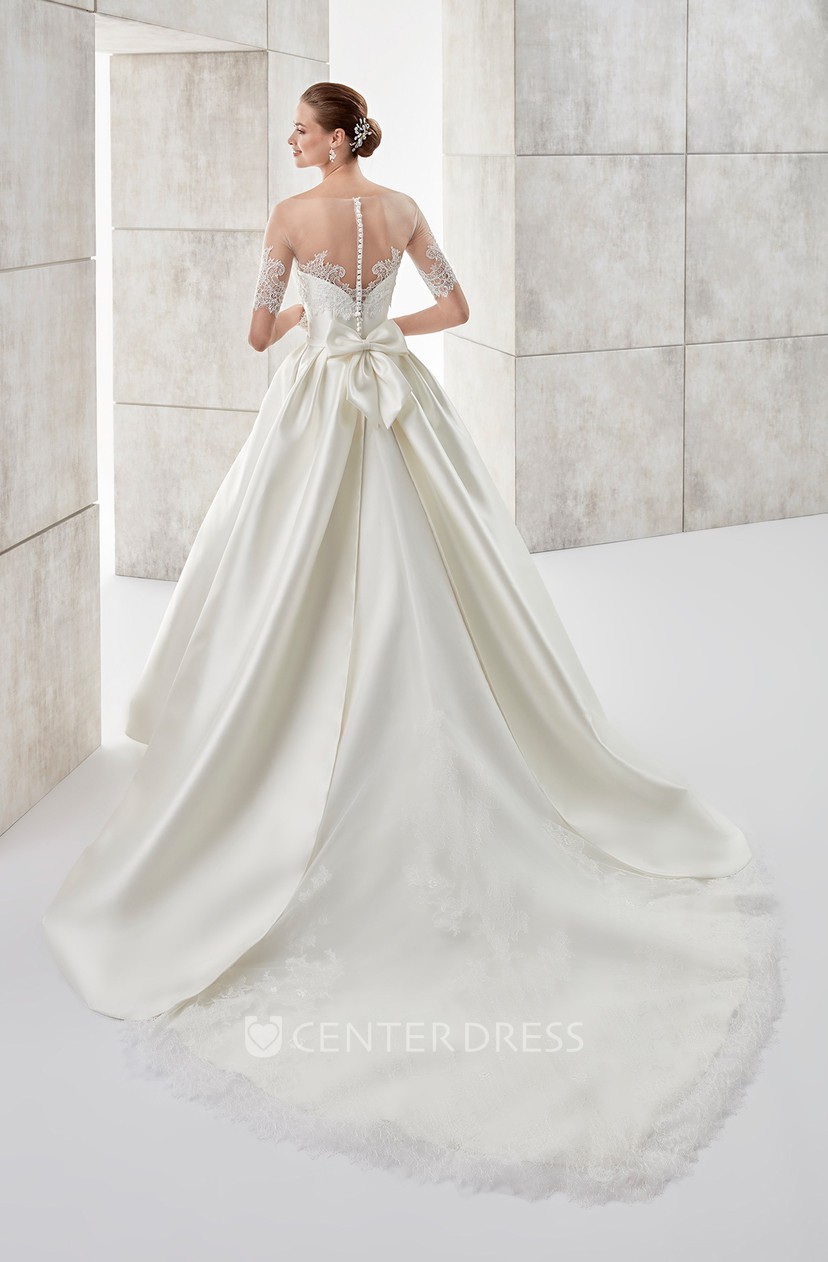 detachable bow for wedding dress
